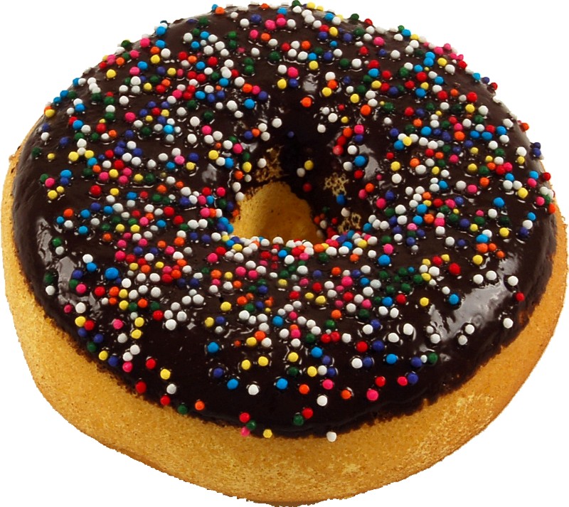 Chocolate Cake Sprinkles Donut