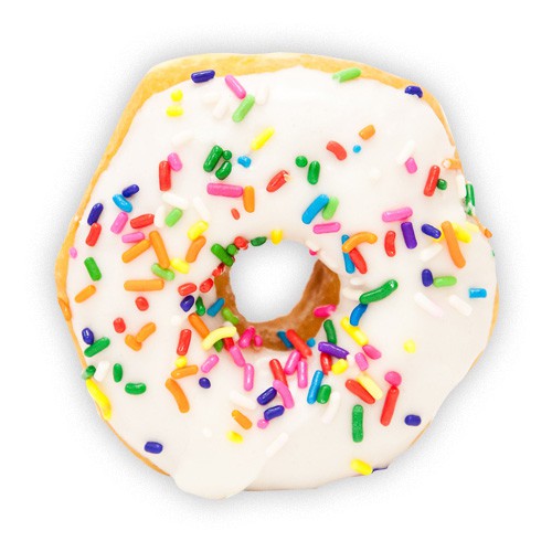 Vanilla Sprinkle Donut